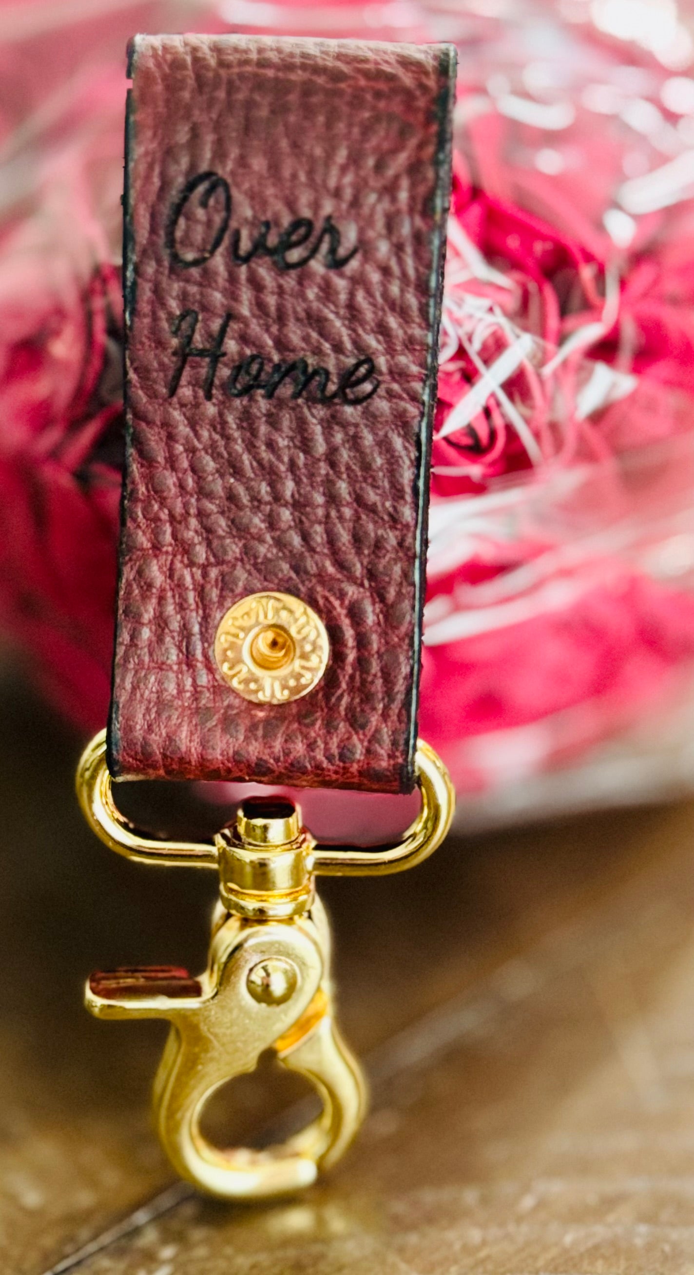 Full-Grain Leather Keychain