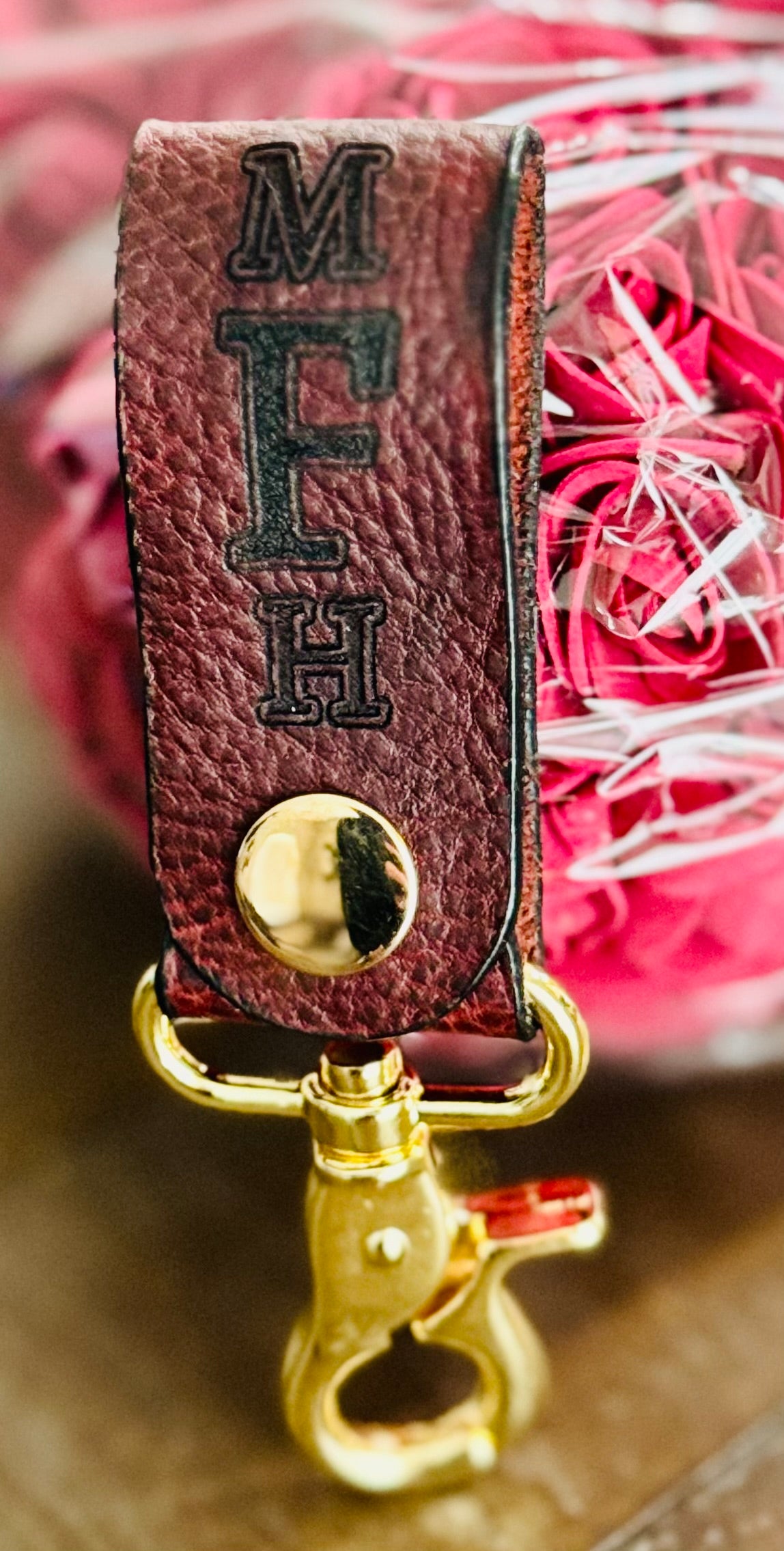 Full-Grain Leather Keychain